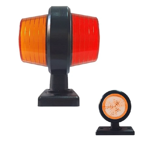 Maksi Takoz Lamba 18 Led'Li 105Mm 12V-24V Sarı - Kırmızı - FR0117-YR ürün görseli 1