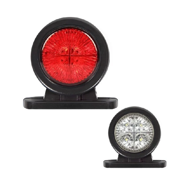 Mini Düz Lamba 8 Led'Li 70Mm 24V Beyaz - Kırmızı - FR0110-WR ürün görseli 1
