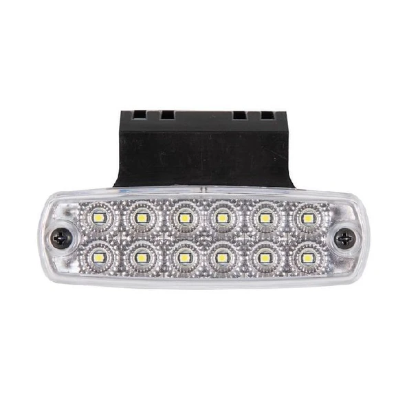 Pro Side Marker Lamba Braketli 12 Led'Li 115Mm 12V-24V Beyaz - FR0177-W ürün görseli 1