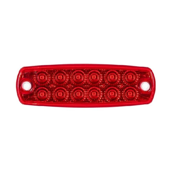 Pro Side Marker Lamba 12 Led'Li 115Mm 12V-24V Kırmızı - FR0178-R ürün görseli 1