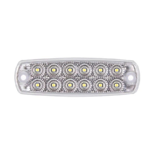 Pro Side Marker Lamba 12 Led'Li 115Mm 12V-24V Beyaz - FR0178-W ürün görseli 1
