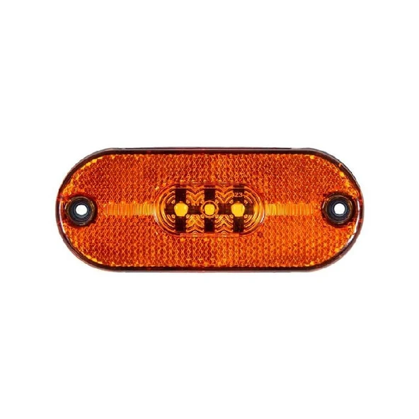Oval Lamba 3 Led'Li 106Mm 12V-24V Sarı - FR0180-Y ürün görseli 1