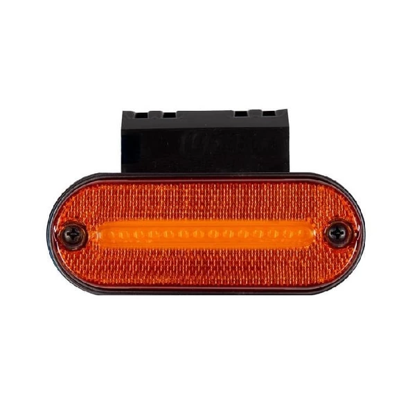 Oval İşaret Lamba Neon Braketli 12 Led'Li 118Mm 12V-24V Sarı - FR0187-Y ürün görseli 1