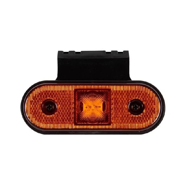 Oval İşaret Lamba Braketli 4 Led'Li 115Mm 12V-24V Sarı - FR0193-Y ürün görseli 1