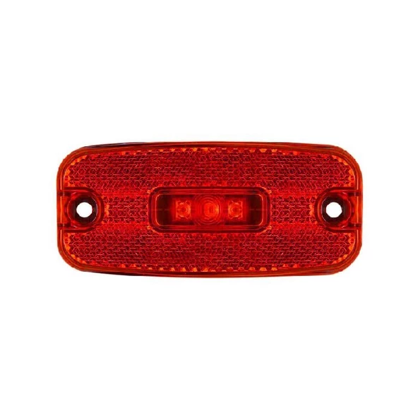 Euro Yan İşaret Lamba 3 Led'Li 110Mm 12V-24V Kırmızı - FR0198-R ürün görseli 1