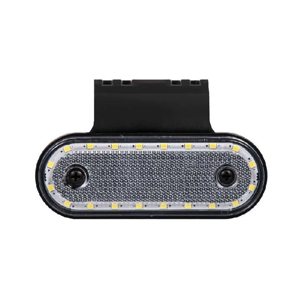 Oval Yan İşaret Lamba Braketli 20 Led'Li 115Mm 12V-24V Beyaz - FR0293-W ürün görseli 1
