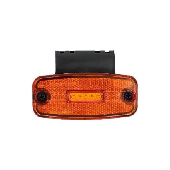 Euro Yan İşaret Lamba Braketli 3 Led'Li 110Mm 12V-24V Sarı - FR0199-Y ürün görseli 1