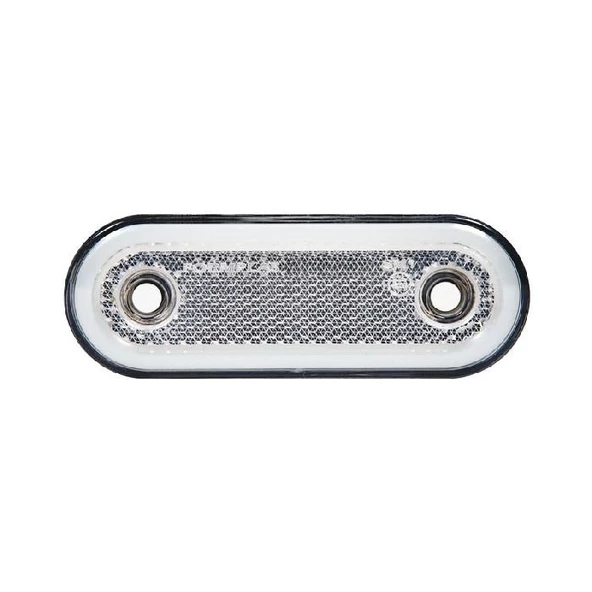 Oval Yan İşaret Lamba Neon 20 Led'Li 115Mm 12V-24V Beyaz - FR0294-W ürün görseli 1