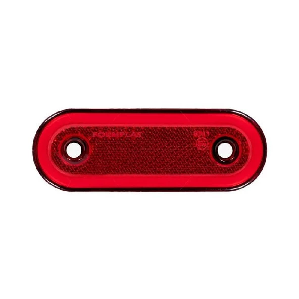 Oval Yan İşaret Lamba Neon 20 Led'Li 115Mm 12V-24V Kırmızı - FR0294-R ürün görseli 1