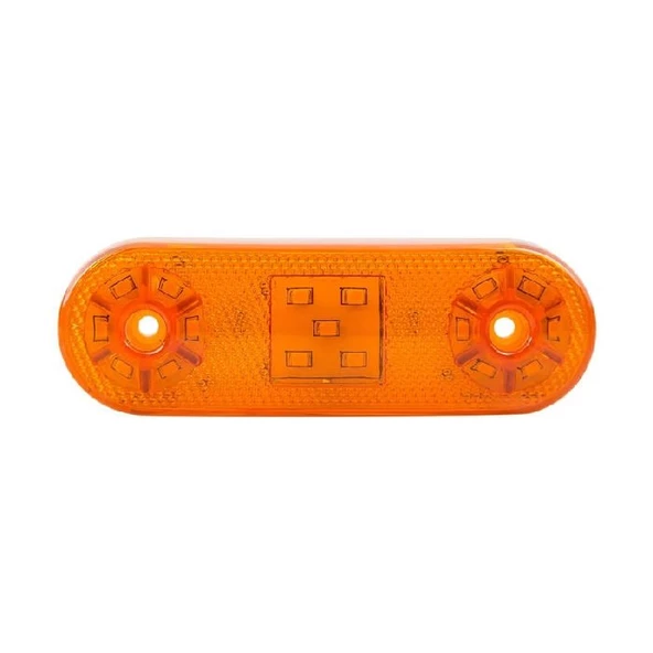 Oval Yan İşaret Lamba 17 Led'Li 113Mm 12V-24V Sarı - FR0314-Y ürün görseli 1