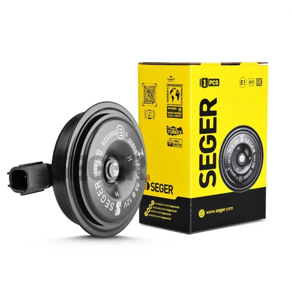 SEGER-55B Disk Korna 12V (Küçük Didit), İnce Ses, Sumitomo Soket (Honda) ürün görseli 1