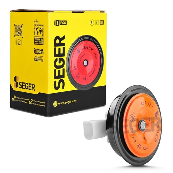 SEGER-50F Midi Disk Korna 12V (Didit), İnce Ses, Fcı Soket (Vw, Audi, Skoda, Seat, Mercedes) ürün görseli 1