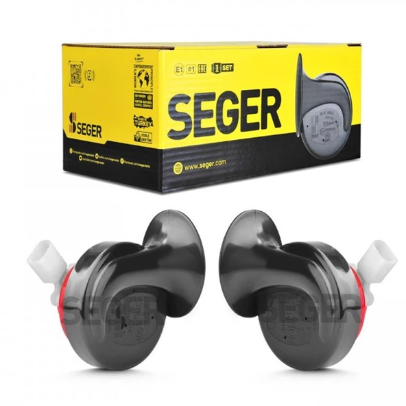 SEGER-60B Salyangoz Korna 12V (Dadat),Kalın- İnce Ses Takım,FCI Soket (Vw,Audi,Skoda,Seat,Mercedes) ürün görseli 1