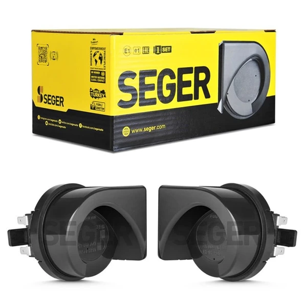 SEGER-65H Salyangoz Korna 12V (Mega Dadat), Kalın - İnce Ses Takım ürün görseli 1
