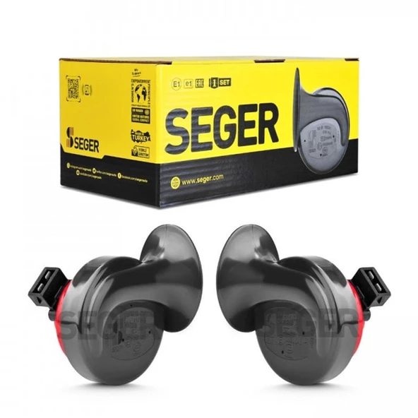 SEGER-60B Salyangoz Korna 12V (Dadat),Kalın-İnce Ses Takım, K-Jet 2x Soket ürün görseli 1