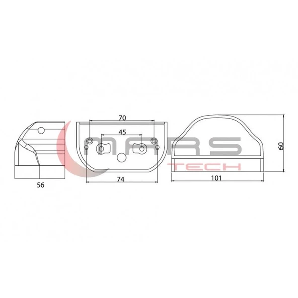 Universal Microstra Ms1 Plakalık Lamba Mavi 710403 - Resim 2