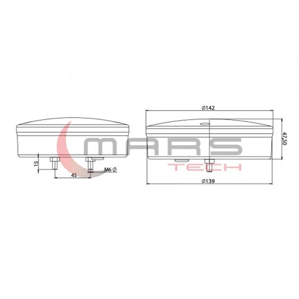 Universal-Unistar Iı Led Led Geri Vites Lamba - Resim 2