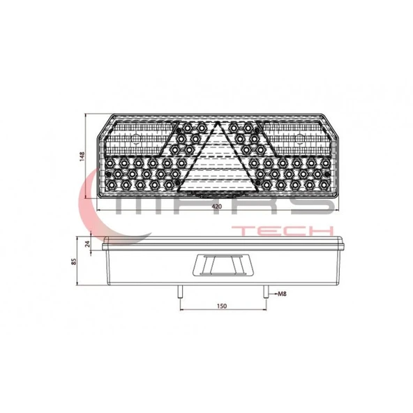 Mars-720126 Universal Led Sol Stop Lamba - Resim 4