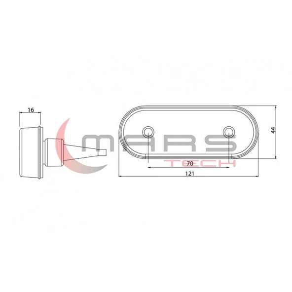 Universal-Prostar-Pss 1 Led Yan İşaret Lamba 24V - Resim 2