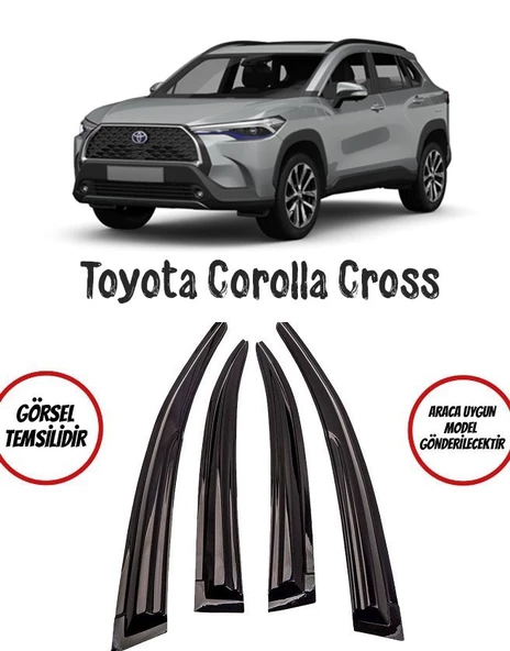 Toyota Corolla Cross Cam Rüzgarlığı 4lü 2020 Sonrası ürün görseli 1