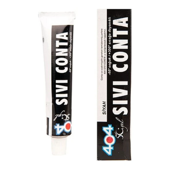 404 Sıvı Conta Siyah 45 gr - Resim 2