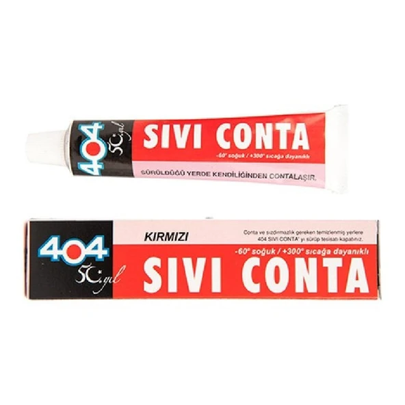 404 Sıvı Conta Kırmızı -60°c- 300°C 45 gr ürün görseli 1