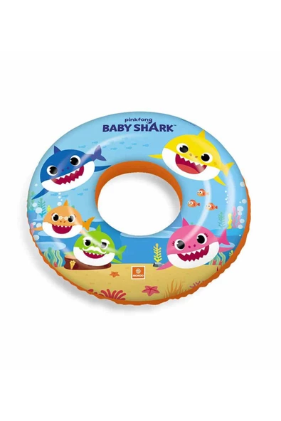 Baby Shark Simit 50 cm, Çocuk Deniz Simidi - Mavi Su Dünyası ürün görseli 1