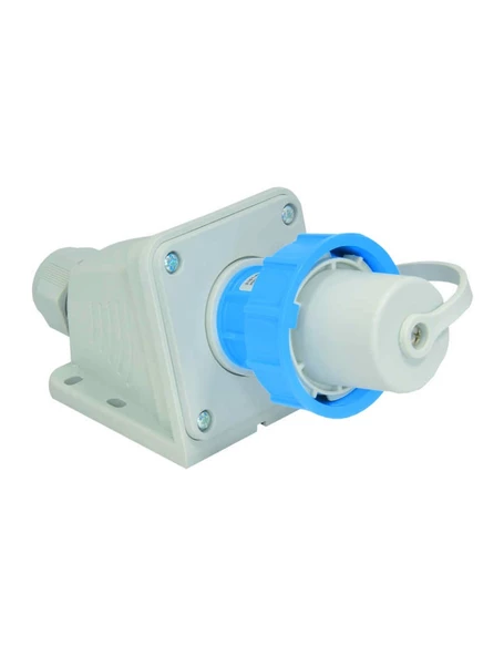 Tp Electric 3101-405-0900 1X16A Eğik Duvar Fişi IP68 Vidalı ürün görseli 1