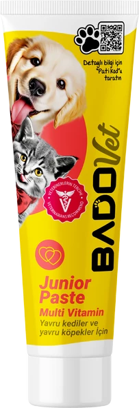 Bado Junior Paste Yavru Kedi Ve Köpekler İçin Multi Vitamin Paste 100 ML ürün görseli 1