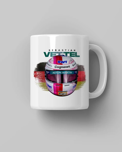 Sebastian Vettel Aston Martin Kupa Bardak ürün görseli 1