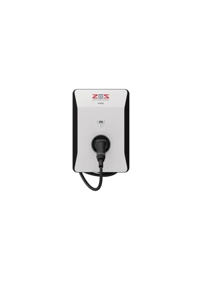 ZES EVC04 22 kW 5 m. Kablolu Kare Kasa Elektrikli Araç Şarj İstasyonu ürün görseli 1