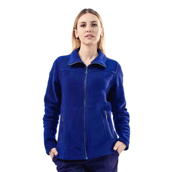 Şensel, Kadın Polar Mont, Saks Mavi -99E341- Cepli, Outdoor ürün görseli 1