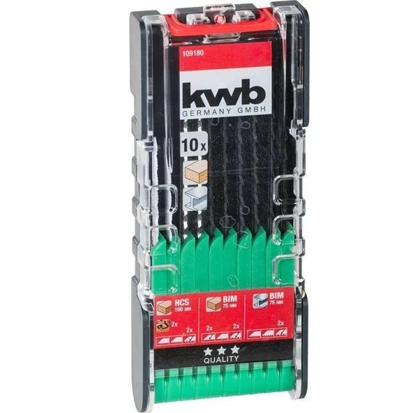 Kwb 49109180 Dekupaj Testere Bıçak Seti 10 Parça - Resim 2
