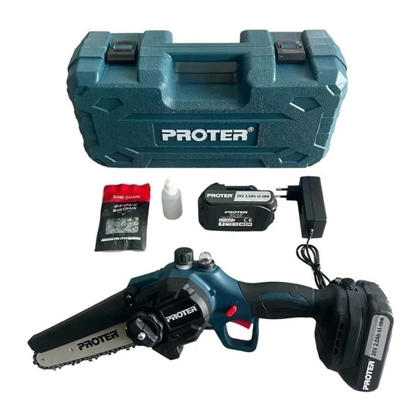 Proter PST 115 ST Şarjlı Kömürsüz Akülü Dal Budama Testeresi 20V 2.0Ah ürün görseli 1