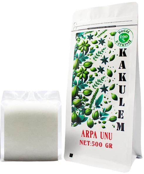 KAKULEM Sertifikalı Ata Tohum Katkısız Arpa Unu 500 gr ürün görseli 1