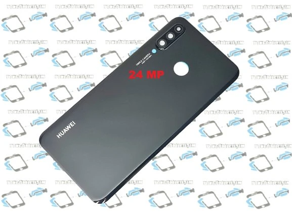 Tkgz - P30 Lite Arka Pil Batarya Kapağı ( Kamera Lensli 24 MP) SİYAH ürün görseli 1