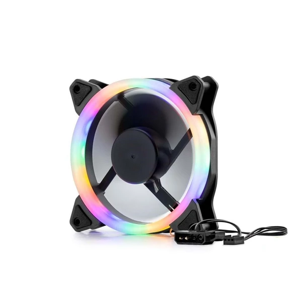 Hadron HDX1522 Rgb 12cm 4 Pin Performans Kasa Fanı ürün görseli 1