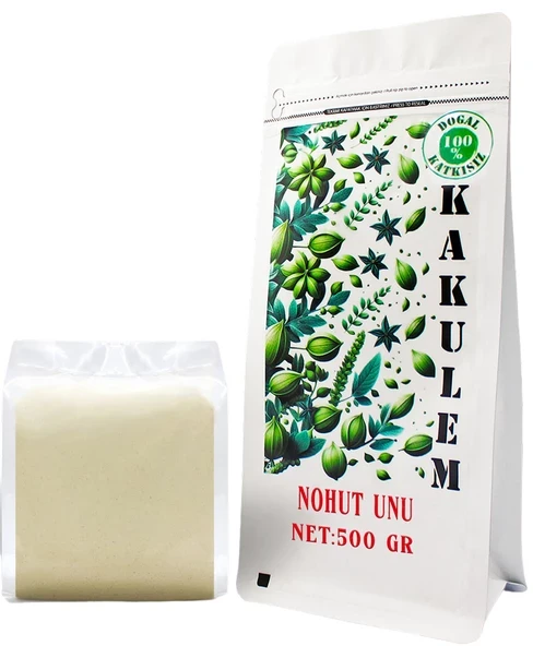 KAKULEM GLUTENSİZ SERTİFİKALI Katkısız Nohut Unu 500 GR ürün görseli 1