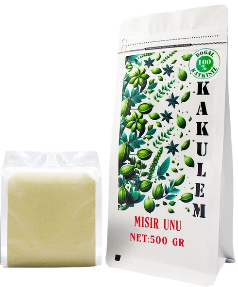 KAKULEM GLUTENSİZ SERTİFİKALI Ata Tohum Yerli Mısır Unu 500 GR ürün görseli 1