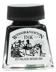 Winsor Newton Çini Mürekkebi Siyah 14ml ürün görseli 1