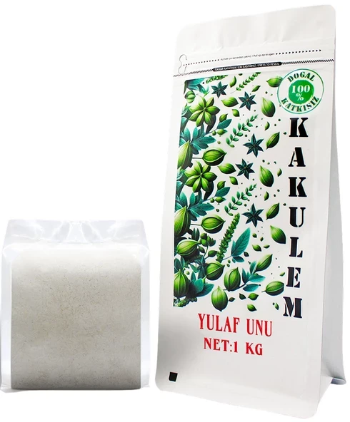 KAKULEM SERTİFİKALI Yerli Tohum Tam Yulaf Unu 1 KG ürün görseli 1