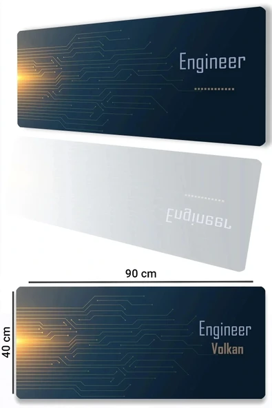 SonicTouch UltraGrand Kişiye, İsme Özel Engineer Xxl Mühendis Klavye Mouse Pad 40x90Cm ürün görseli 1
