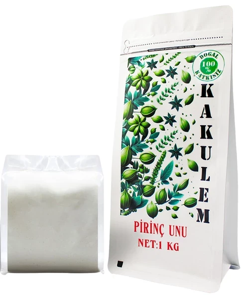 KAKULEM GLUTENSİZ SERTİFİKALI Katkısız Bebek Pirinç Unu 1 KG ürün görseli 1