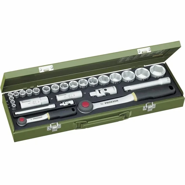 Proxxon 23020 1/4" Ve 1/2" 27 Parçalı Lokma Takımı ürün görseli 1