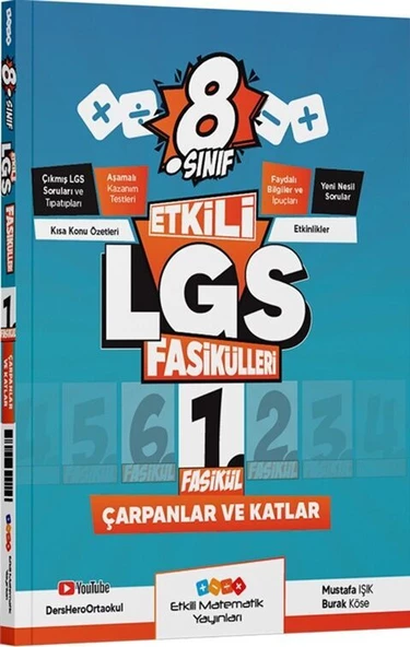 Etkili Matematik Yayınları 8. Sınıf Etkili LGS Fasikülleri Çarpan ve Katlar 1 ürün görseli 1