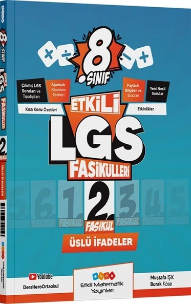 Etkili Matematik Yayınları 8. Sınıf Etkili LGS Fasikülleri Üslü İfadeler 2 ürün görseli 1