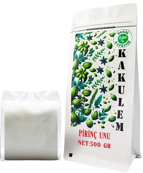 KAKULEM GLUTENSİZ SERTİFİKALI Katkısız Bebek Pirinç Unu 500 GR ürün görseli 1