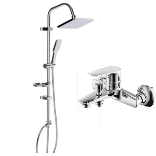 Creavit SH630 İkili Solo Duş Seti Takımı (Duş Sistemi+Banyo Bataryası) SO2500-SH630 ürün görseli 1