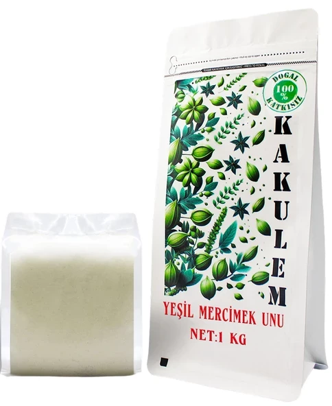 KAKULEM GLUTENSİZ SERTİFİKALI Yeşil Mercimek Unu 1 KG ürün görseli 1