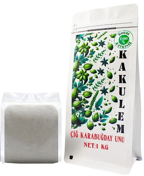 KAKULEM GLUTENSİZ SERTİFİKALI Çiğ Karabuğday Unu 1 KG Greçka Unu ürün görseli 1